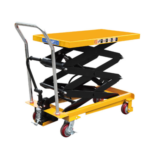 冠航牌腳踩泄壓剪式升降平臺車