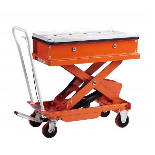 冠航牌滾珠式腳踏/電動(dòng)升降平臺(tái)貨物搬運(yùn)車